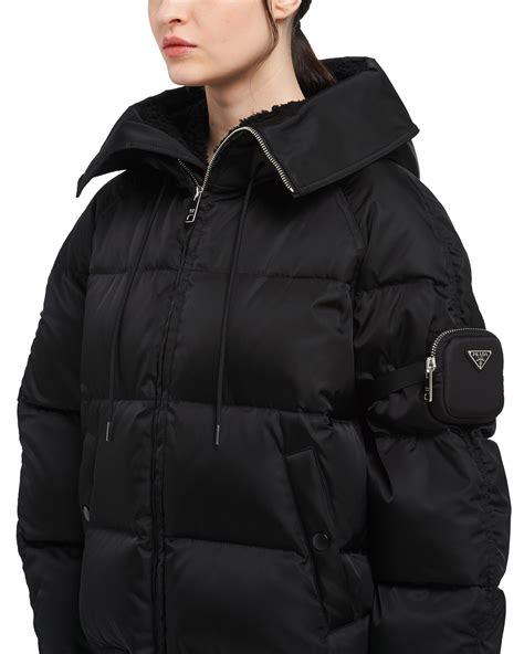 prada gabardine|Prada gabardine puffer jacket.